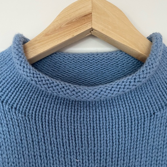 Rolled Neck Claver Pirate Cotton Sweater - Picture 5 of 8